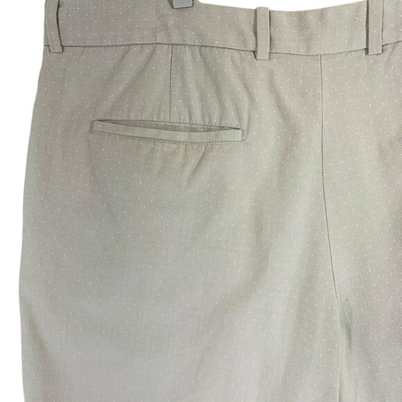 Flat Front Cotton Shorts 4 pockets  size 38 Beige Perry Ellis - Picture 8 of 14